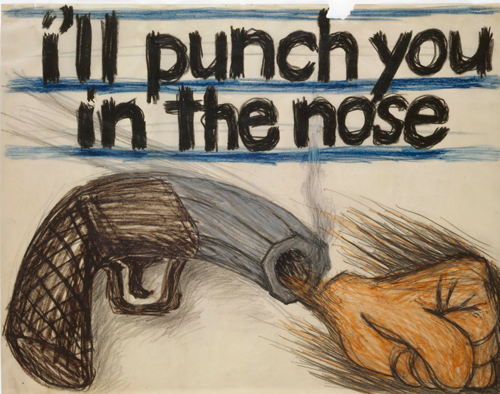 Lee Lozano. Sin título, 1962. Colección particular. Cortesía de Hauser & Wirth