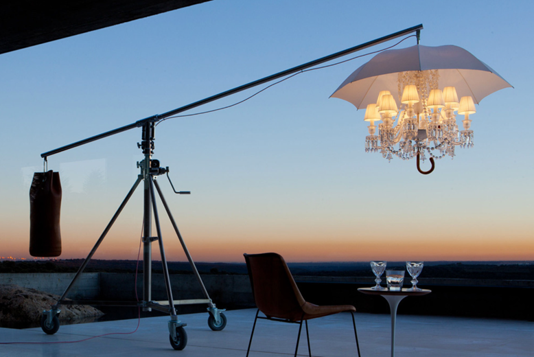 Philippe Starck. Lampara Marie Coquine de Baccarat. Galería Vértigo
