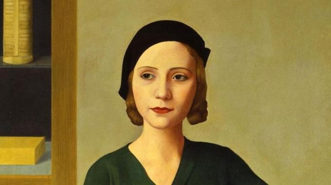 Antonio Donghi. Donna al caffè, 1931. (Fragmento). Fondazione Musei Civici , Venecia
