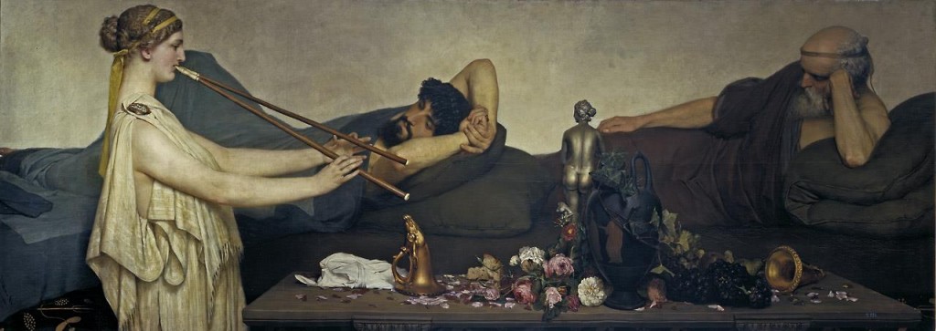Lawrence Alma Tadema. LA siesta o Escena pompeyana, 1868. Museo Nacional del Prado