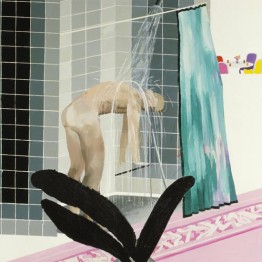 David Hockney. Hombre en la ducha de Beverly Hills, 1964