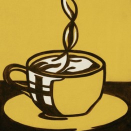 Roy Lichtenstein. Taza de café, 1961