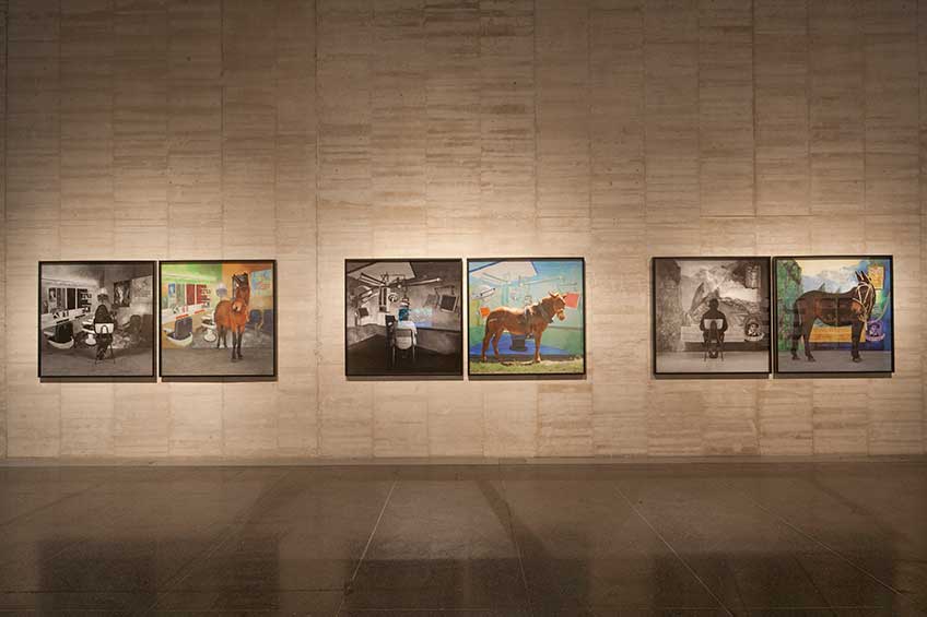 Adriana Bustos, Prosa del observatorio. Vista de la exposición en MUSAC, Museo de Arte Contemporáneo de Castilla y León, Junio - noviembre de 2017.