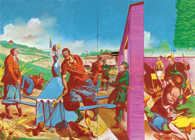Neo Rauch. Die Kontrolle, 2010. Colección privada, Basilea
