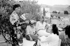 Juana Biarnés, Salvador Dali, Gala, Melinda Mercouri y Henry - François Rey. Porttilgat. Cadaqués © Juana Biarnés