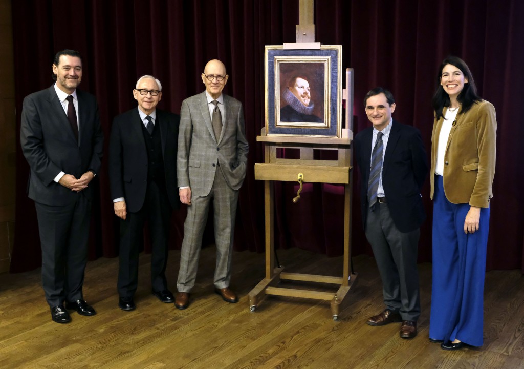 Miguel Zugaza, director del Museo del Prado; Robert Brownlee; William B. Jordan, el donante; Javier Portús, Jefe de Conservación de Pintura Española (hasta 1700) del Museo del Prado; y Christina Simmons, miembro del Board of Directors of American Friends of the Prado Museum. Foto © Museo Nacional del Prado