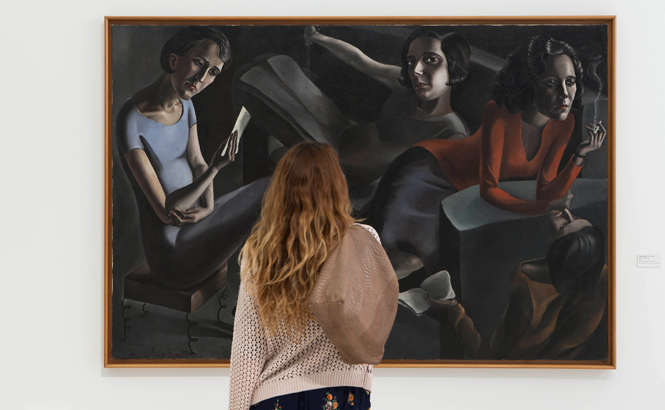 Ángeles Santos. Tertulia, 1929