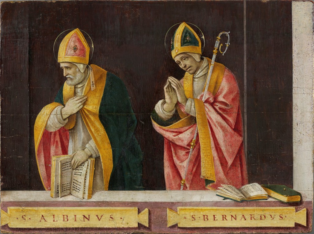 Filippino Lippi. San Albino y san Bernardo, 1496