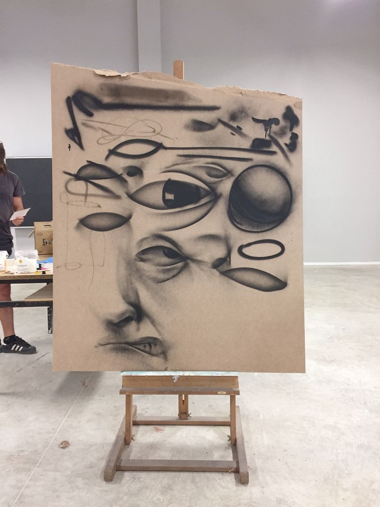 Taller Realismo en espray de Belin en la Universidad de Murcia