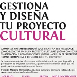 Gestiona y diseña tu proyecto cultural
