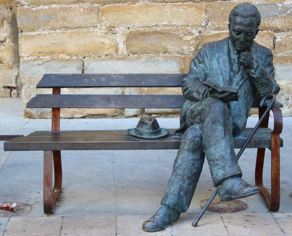 Homenaje a Antonio Machado en la calle san Pablo de Baeza