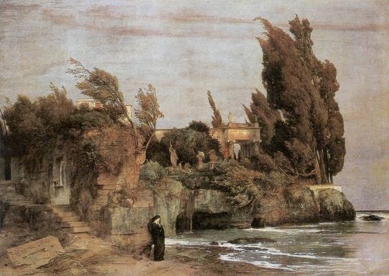 Böcklin. Villa al borde del mar, 1864