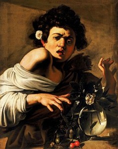 Caravaggio. Muchacho mordido por un lagarto, 1593-1594