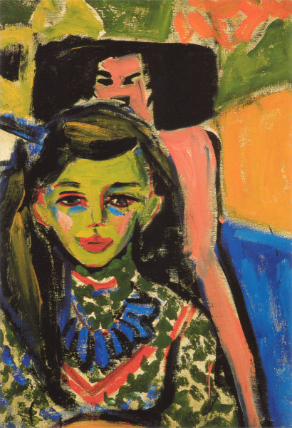 Kirchner. Fränzi in Carved Chair, 1910