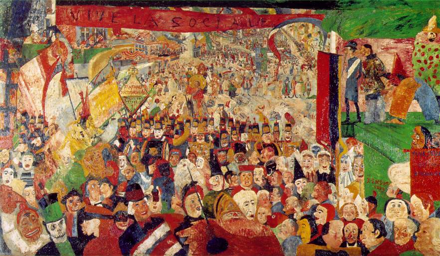 Ensor. La entrada de Cristo en Bruselas, 1888