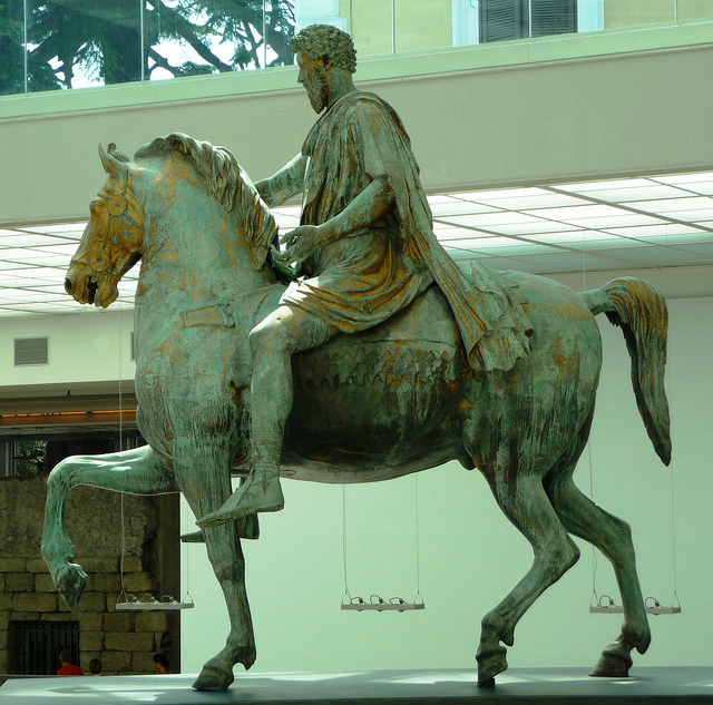 Estatua romana de Marco Aurelio, siglos II d.C