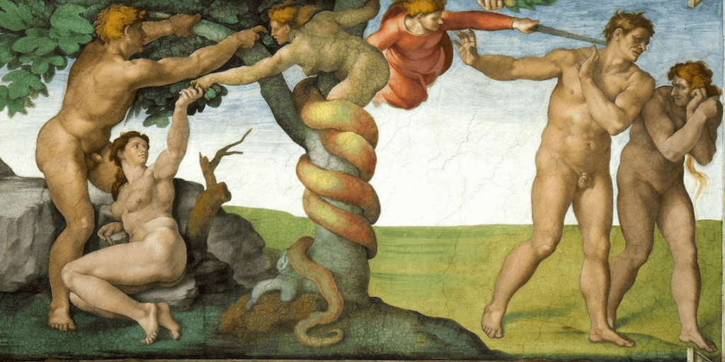 Miguel Ángel Buonarroti. El pecado original, 1508-1512. Capilla Sixtina