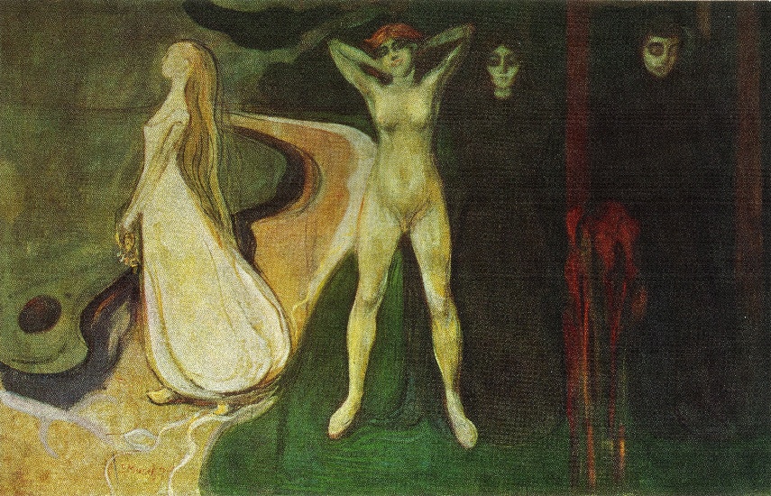 E. Munch. La mujer en tres estadios, hacia 1894.