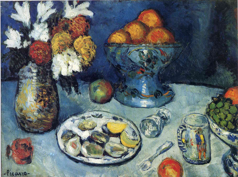Picasso. Bodegón, 1901. Museu Picasso. Barcelona. Sucesión Picasso.VEGAP. Barcelona 2016