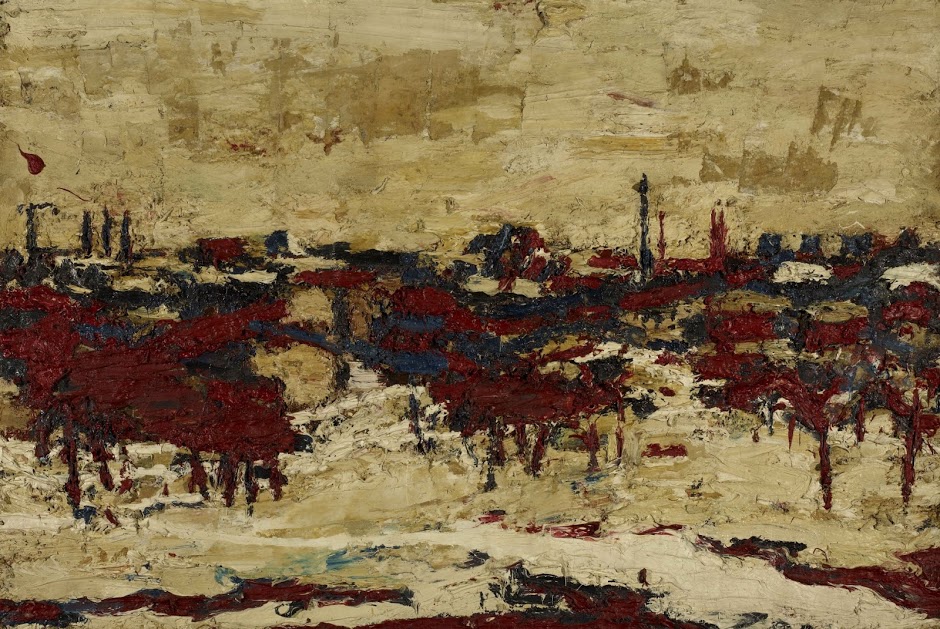 Frank Auerbach, Primrose Hill Summer Sunshine, 1964