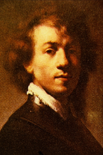 Rembrandt. Autorretrato con gorguera o autorretrato con 23 años, hacia 1629