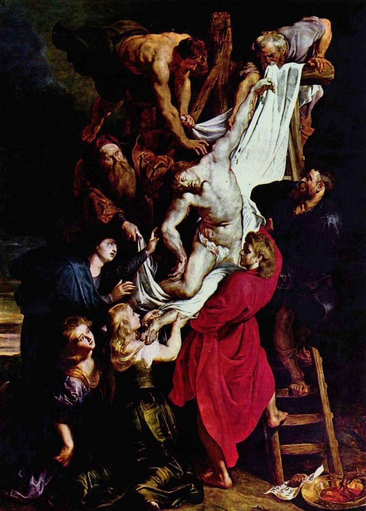 Rubens. El descendimiento de la cruz, 1612-1614. Catedral de Amberes