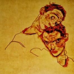 Egon Schiele. Autorretrato doble, 1915