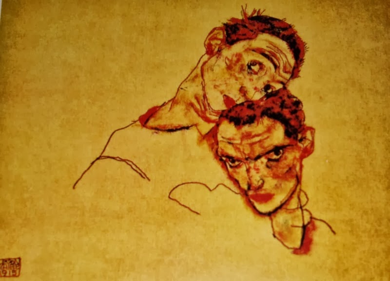 Egon Schiele. Autorretrato doble, 1915