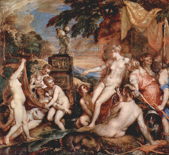 Tiziano. Diana y Calisto, 1556-1559. National Galleries of Scotland