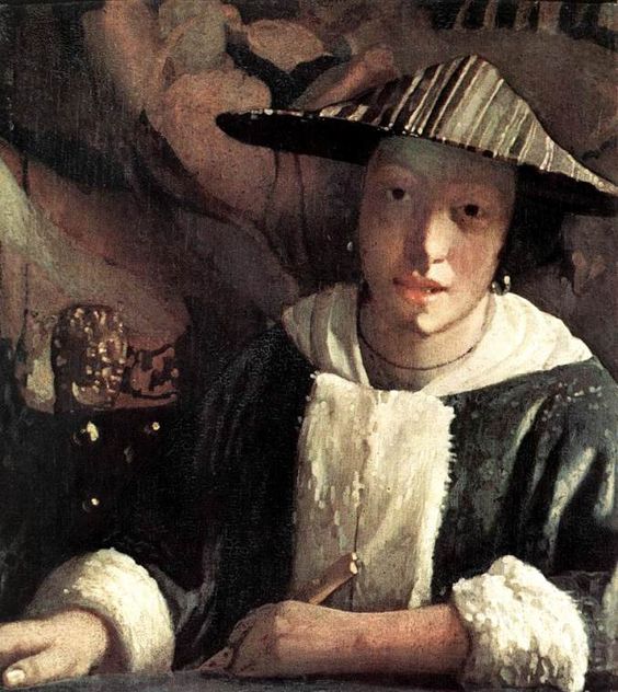 Vermeer. Muchacha con flauta, hacia 1666-1667. National Gallery, Washington