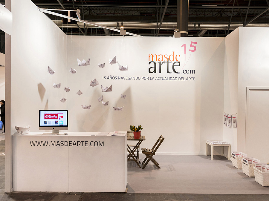 stand de la revista masdearte.con en ARCOmadrid 2015