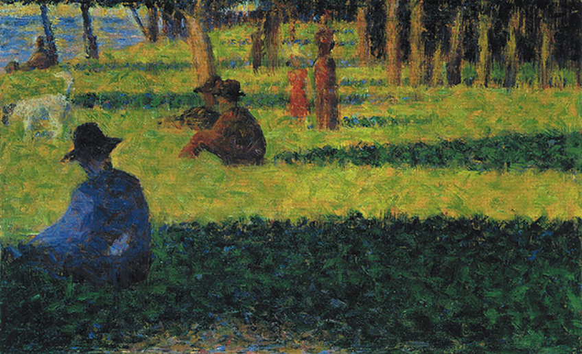 Coleccion Rosengart. Georges Seurat, La Grande Jatte: the White Dog, 1884/85