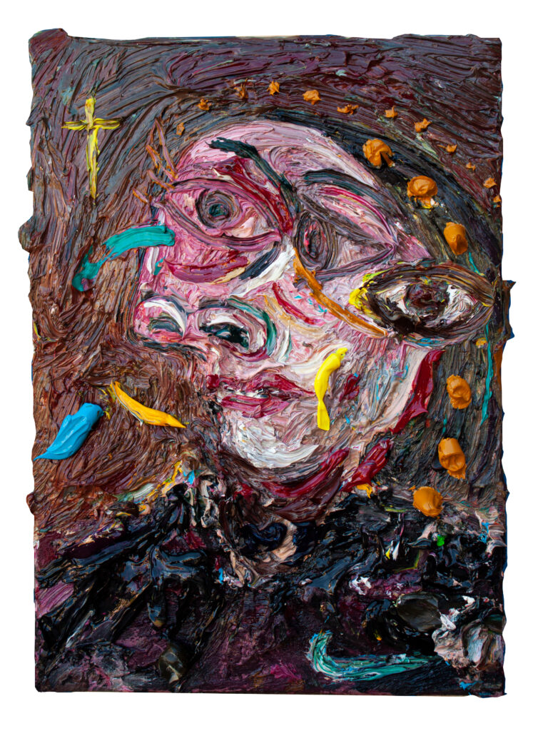 José Luis Valverde. Mujer y cruz (after Picasso), 2025