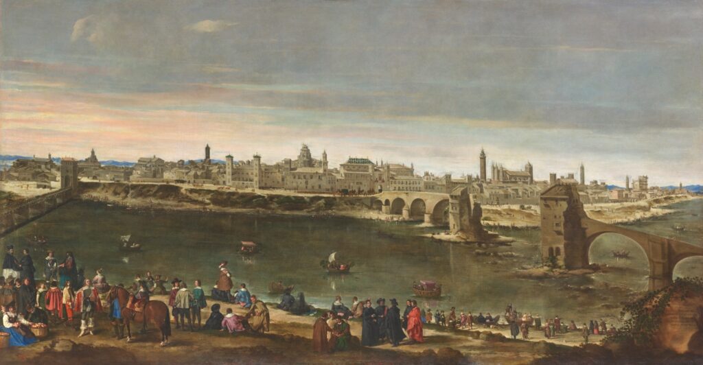 Juan Bautista Martínez del Mazo. Vista de Zaragoza, 1647. Museo Nacional del Prado