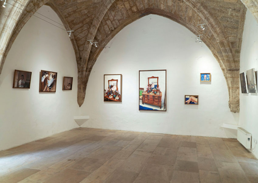 Obras de Virginia Bersabé en la exposición "Arremembrar", en Pezenas