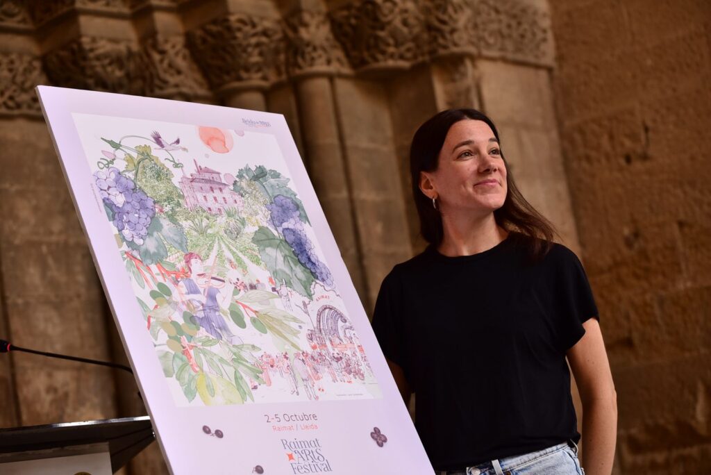 La artista Lara Costafreda ha sido invitada a ilustrar el cartel oficial del IV Raimat Arts Festival. Fotografía: © David del Val
