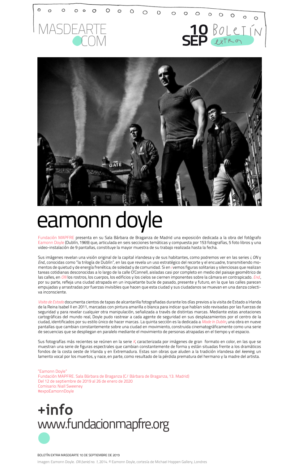 Extra masdearte: Fundación MAPFRE presenta una retrospectiva de Eamonn Doyle