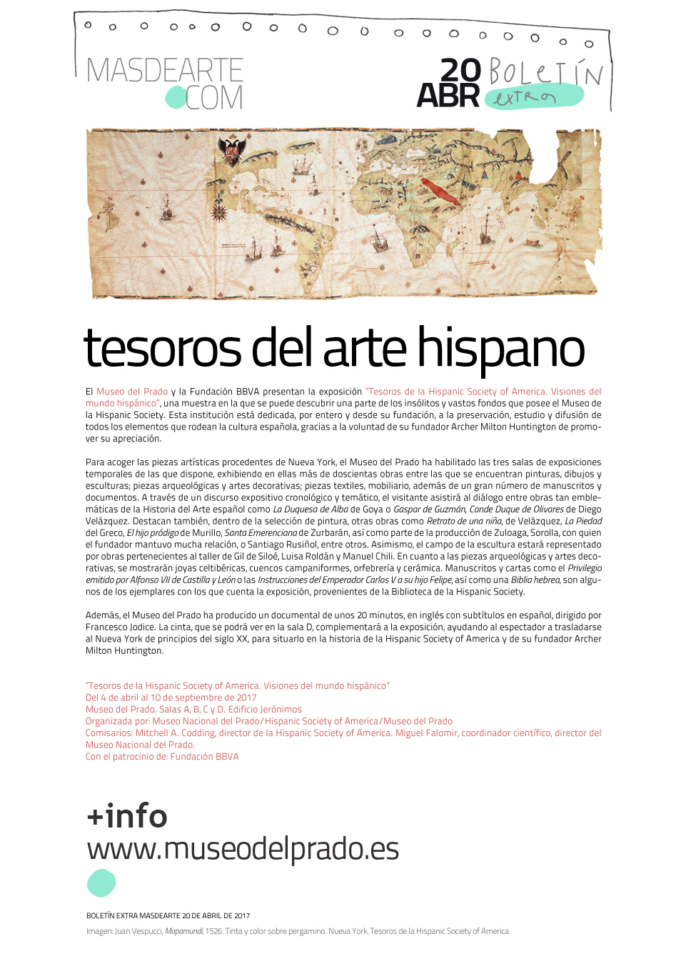Tesoros de la Hispanic Society of America en el Museo del Prado. Hasta el 10 de septiembre de 2017