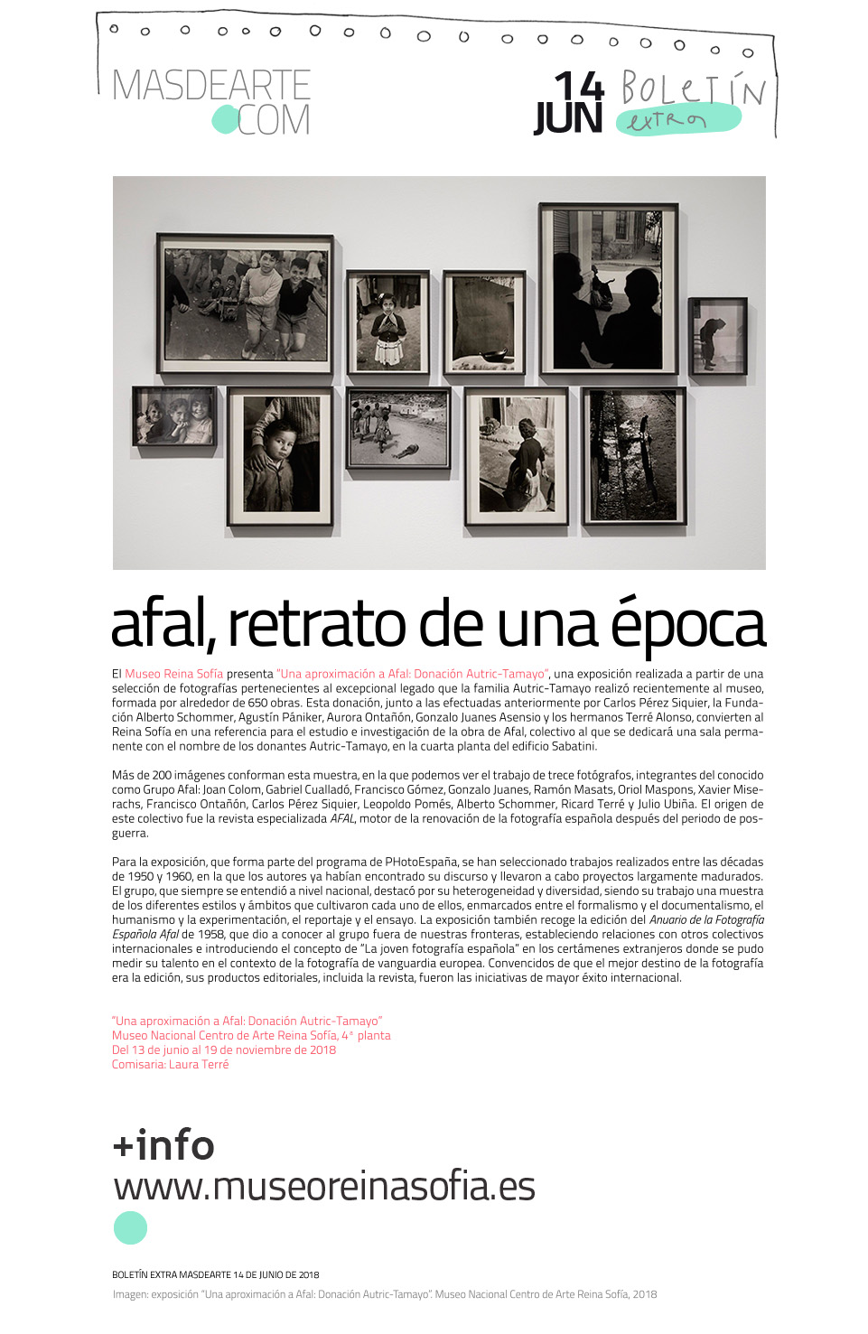 Exposición "Una aproximación a Afal. Donación
 Autric-Tamayo". Hasta el 19 de noviembre de 2018 en el Museo Reina Sofía