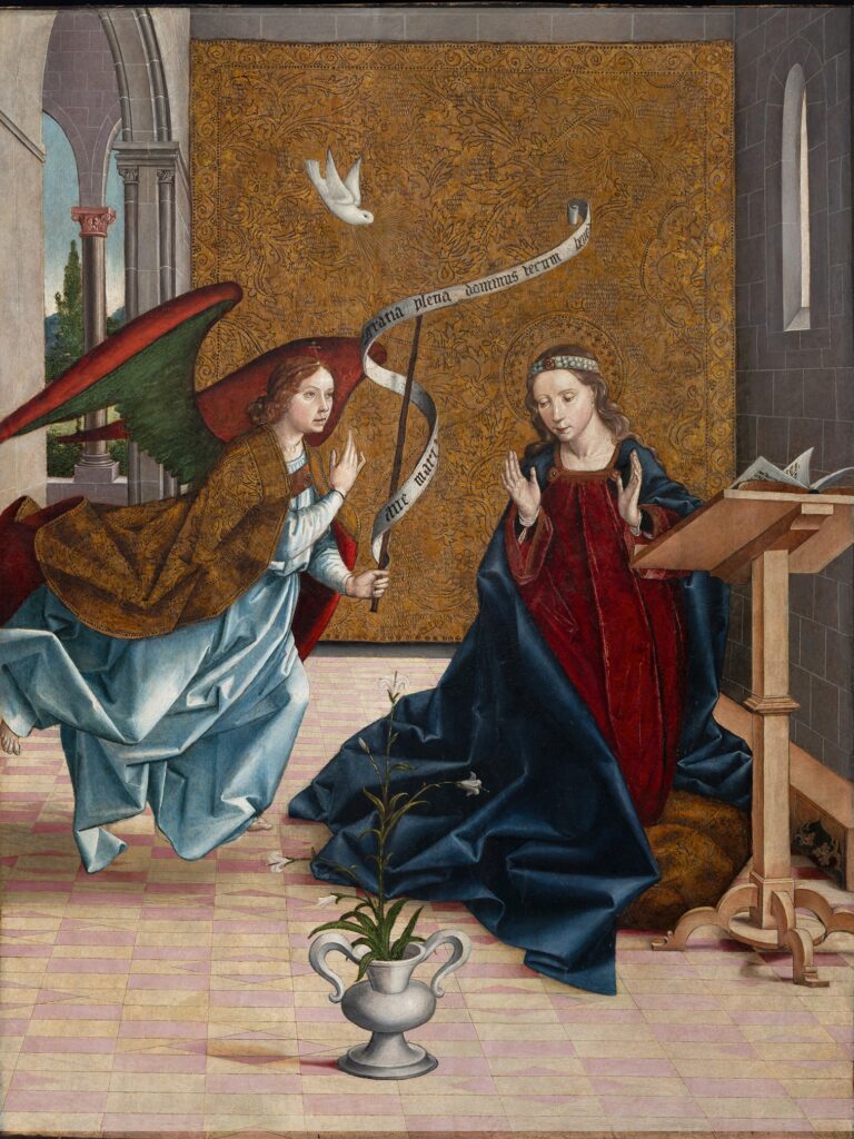 Pedro Berruguete. Anunciación, hacia 1485-1490 (después de la restauración)