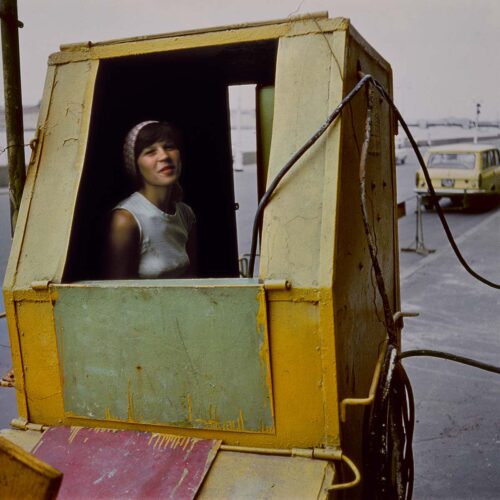 Boris Savelev. Girl in a Box, Leningrad, 1981