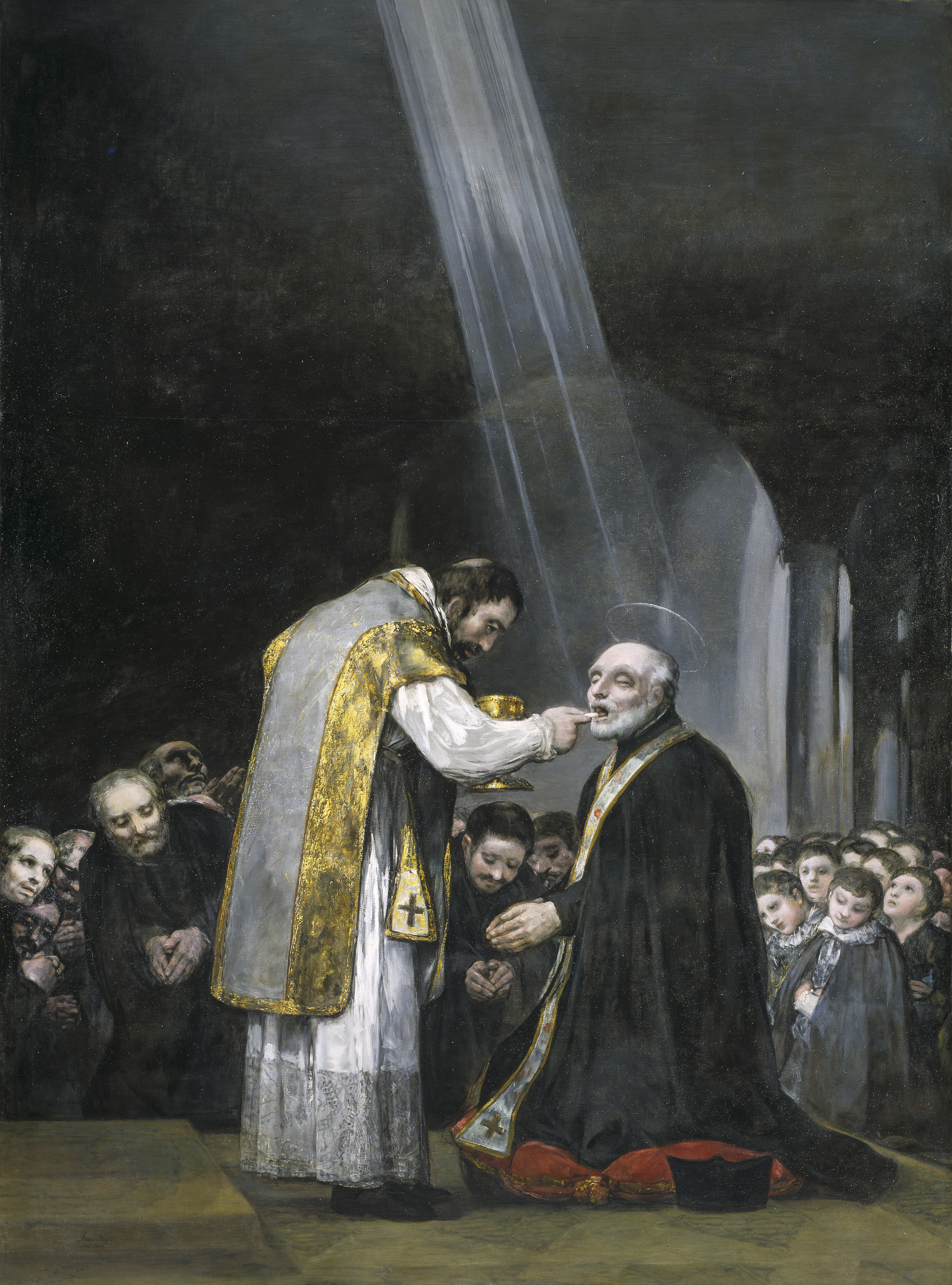 Francisco de Goya. Última comunión de San José de Calasanz, 1819. Colección Padres Escolapios, Madrid
