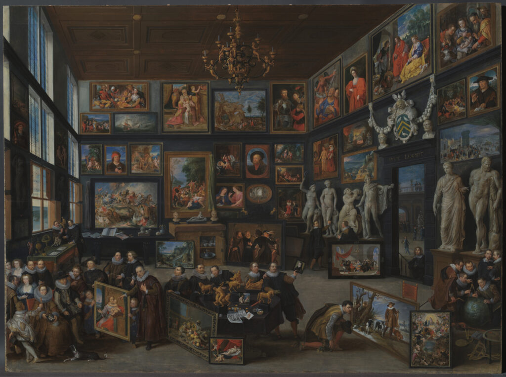 Willem van Haecht. El gabinete de arte de Cornelis van der Geest, 1628. Museo Rubenshuis, Amberes