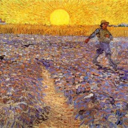 Van Gogh. Le Semeur au soleil couchant — Arles, 1888