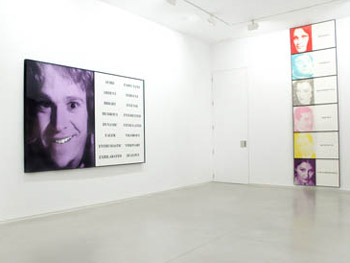 Vista general de la Galería Pepe Cobo. Obras de John Baldessari de la serie Prima Facie (Third State), 2005