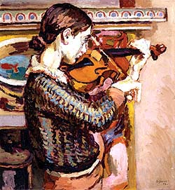Duncan Grant. Angelica Playing the Violin, 1934