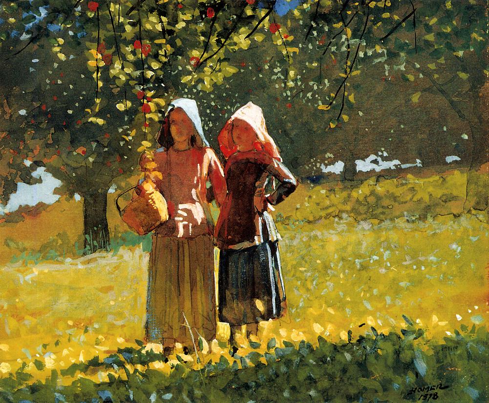 Winslow Homer. Apple Picking, 1878