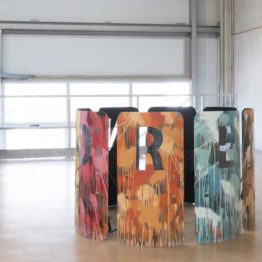 Avelino Sala. Censored, 2019. Vista de la exposición "Action Painting" en ADN Platform, 2019. Fotografía: Roberto Ruiz