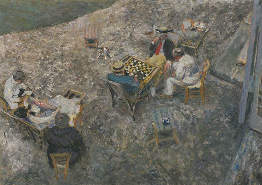 Édouard Vuillard. La partida de damas