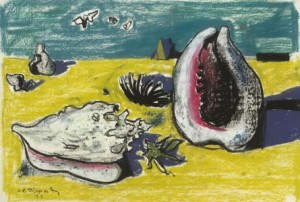Hans Robert Pippal. Seashells on the beach, 1953